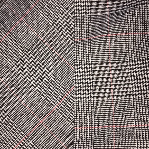 Brand New! Black white and red gingham mini skirt! - Picture 3 of 5